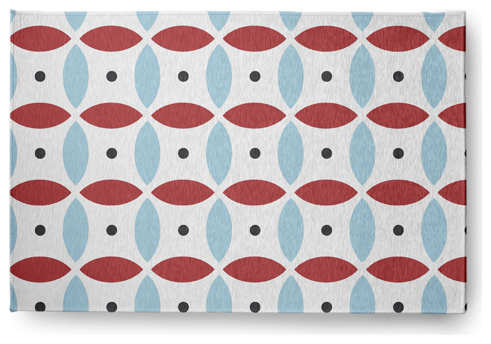 4' x 6' Geometric Spring Chenille Indoor/Outdoor Rug