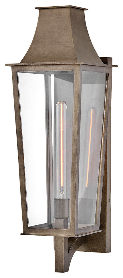 Hinkley Georgetown Large Wall Mount Lantern, Burnished Bronze