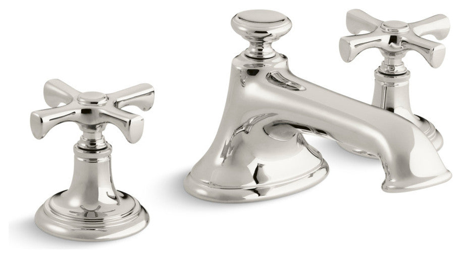 Bellis Sink Faucet, Noble Spout, Cross Handles