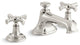 Bellis Sink Faucet, Noble Spout, Cross Handles