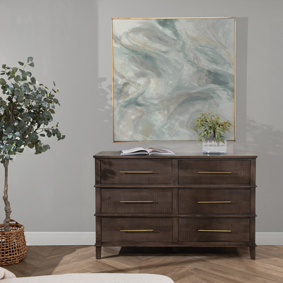 Westlake 6-Drawer Mango Wood Dresser