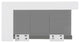 Ancona 36" Single Bowl Farmhouse Apron Kitchen Sink, White and Stainless Steel