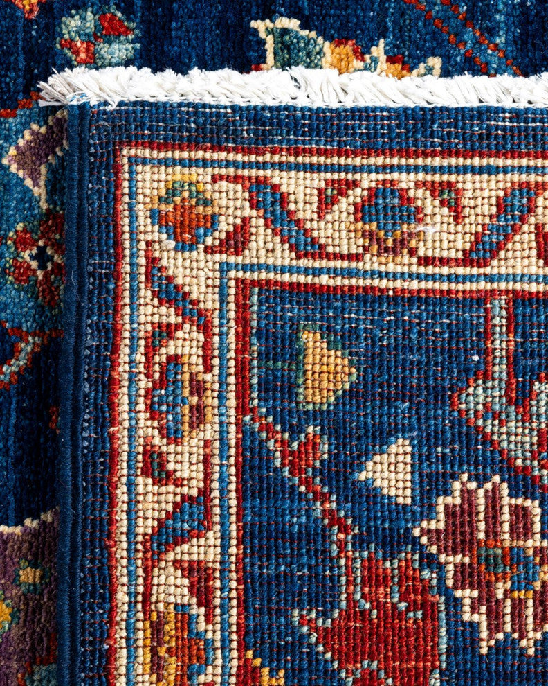 Serapi One-of-a-Kind Hand-Knotted Runner Rug Navy, 2' 8" x 9' 9"