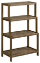 Dunnsville 4-Tier Stepback Shelf, Antique Chestnut