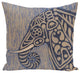 Inky Animal Print Pillow, Blue, 20"x20"
