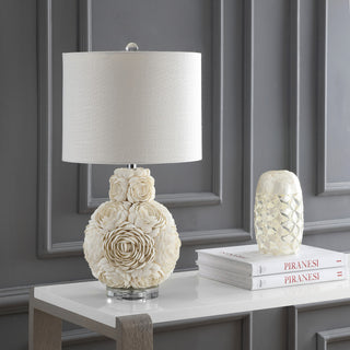 Seashell Rosette 24" LED Table Lamp, Cream