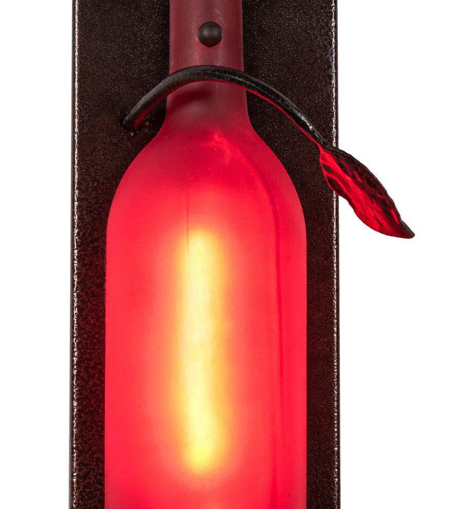 5 Wide Tuscan Vineyard Wine Bottle Wall Sconce