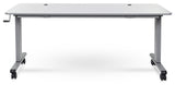 Luxor STAND-NESTC-72 72" Adjustable Flip Top Table With a Crank Handle