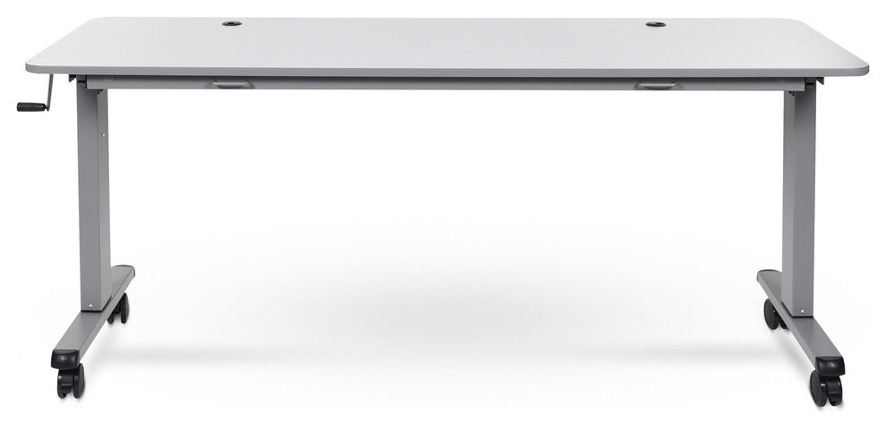 Luxor STAND-NESTC-72 72" Adjustable Flip Top Table With a Crank Handle