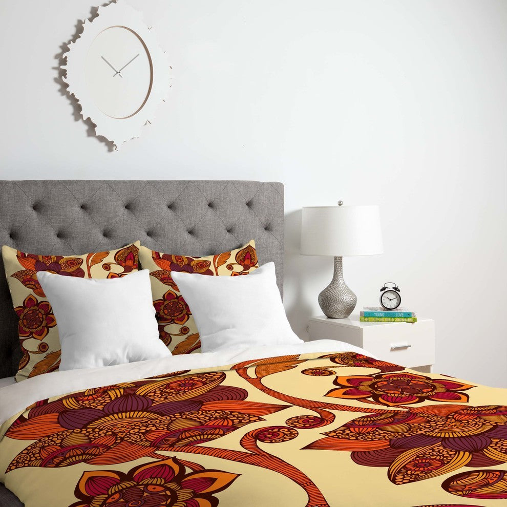 Deny Designs Valentina Ramos Boho Flowers Duvet Cover - Lightweight