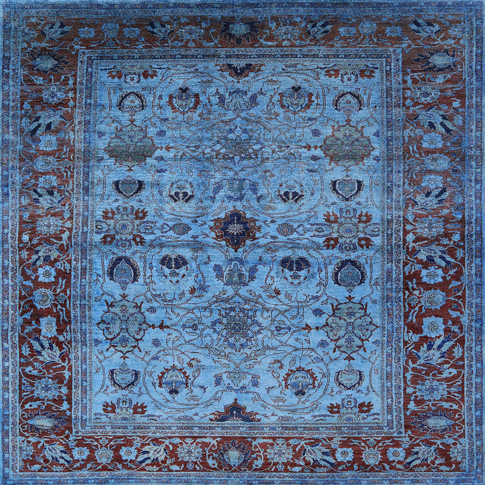 Ahgly Company Indoor Square Mid-Century Modern Area Rugs, 4' Square