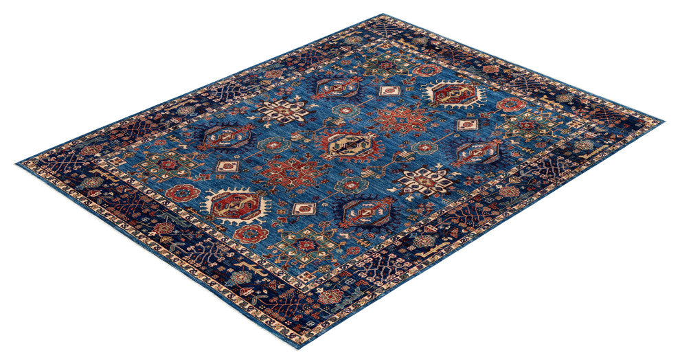 Serapi One-of-a-Kind Hand-Knotted Area Rug Light Blue, 9'0" x 11'9"