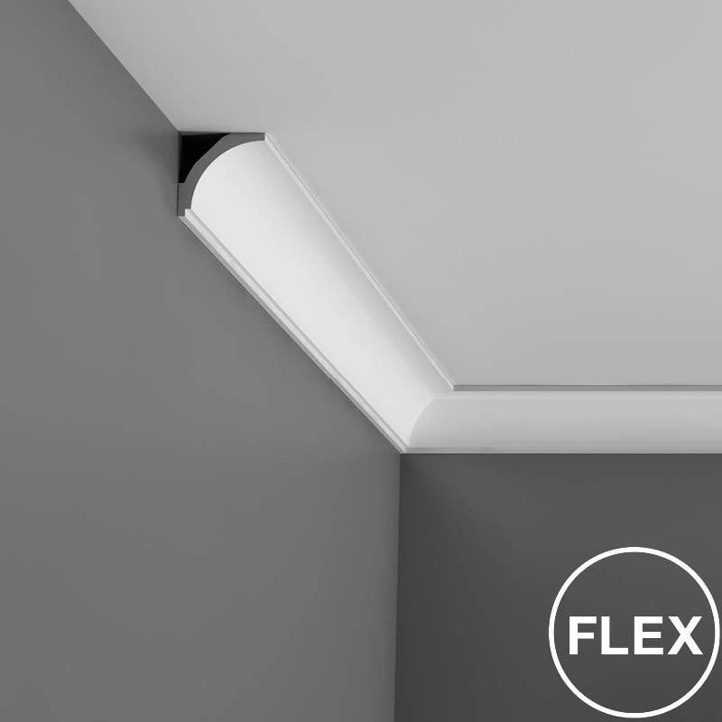 Orac Decor Plain Duropolymer Crown Moulding, Flexible Moulding