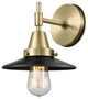 Innovations 447-1W-AB-M6-BK-LED Caden 1 Light 9" Sconce, Antique Brass