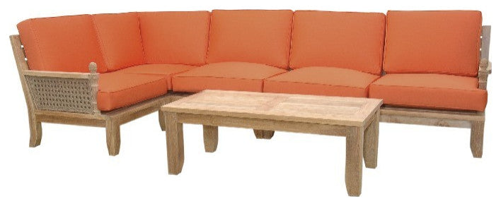 Anderson Teak Set-74 Luxe 8-Pieces Modular Set