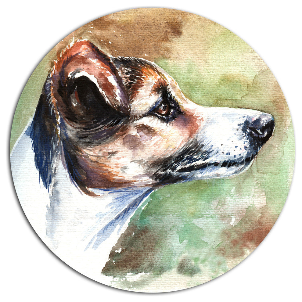 Jack Russell Terrier, Animal Round Wall Art, 11"