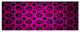 Pink Unusual Fractal Metal Grill, Abstract Canvas Wall Art, 70"x28", 6 Panels