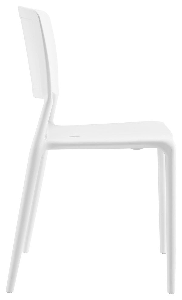 Modern White Fine Dining Side Chair