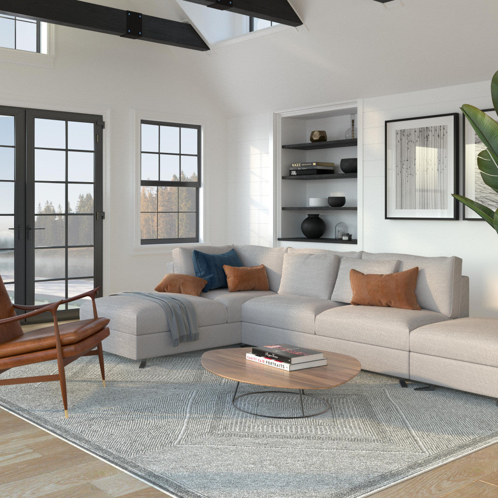 Sonoma Benzara Gray Viscose Area Rug