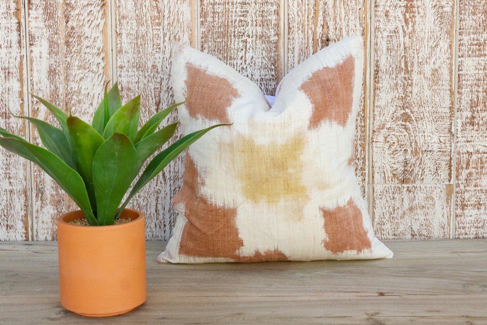 Mosa Organic Silk Ikat Pillow