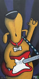 Marmont Hill, "Dogs Rock" by Mike Taylor Painting Print on Wrapped Canvas, 12x24