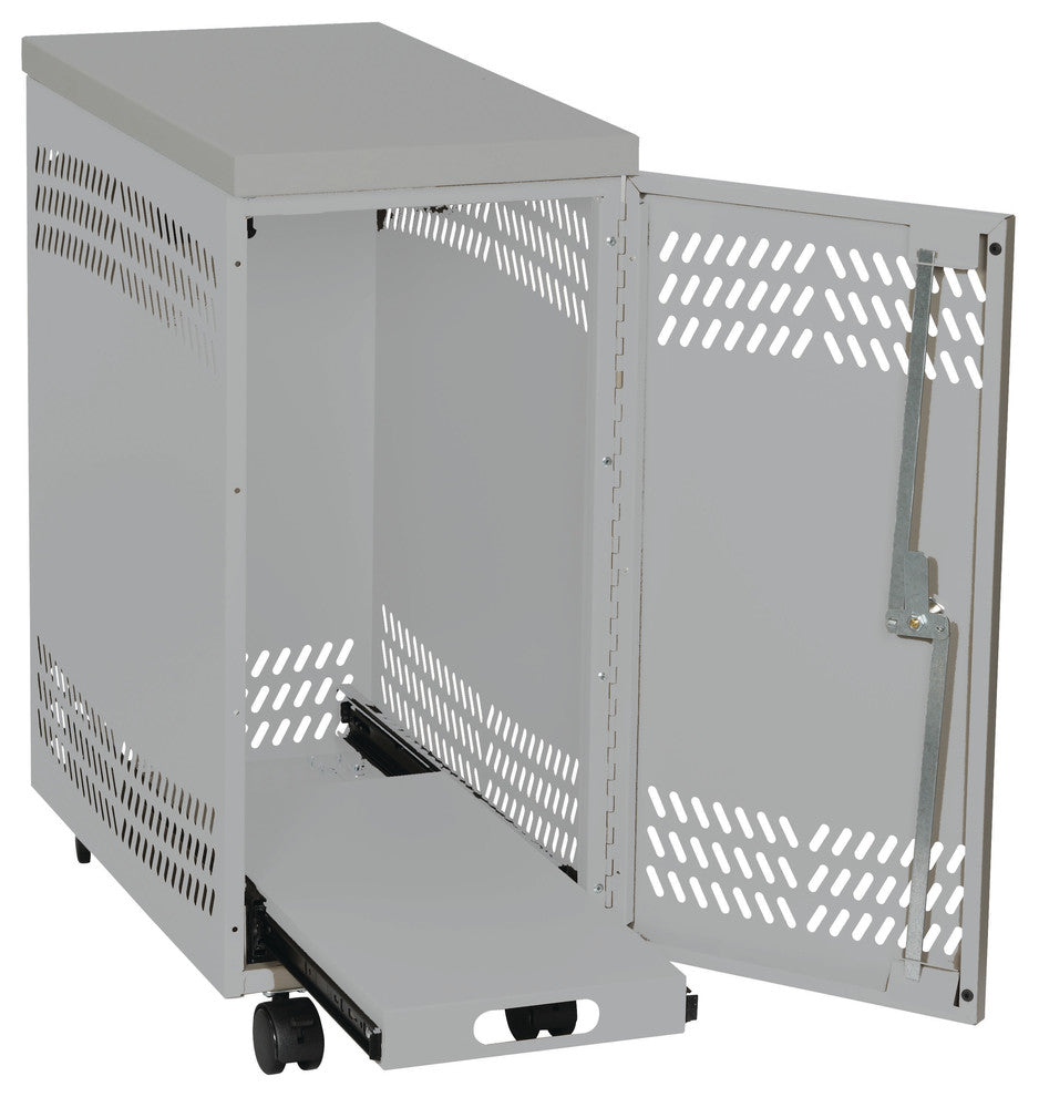 Large Mobile CPU Locker, Gray Mist