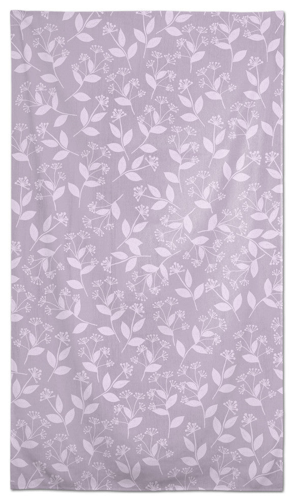 Floral Silhouette Soft Lilac 2 58x102 Tablecloth