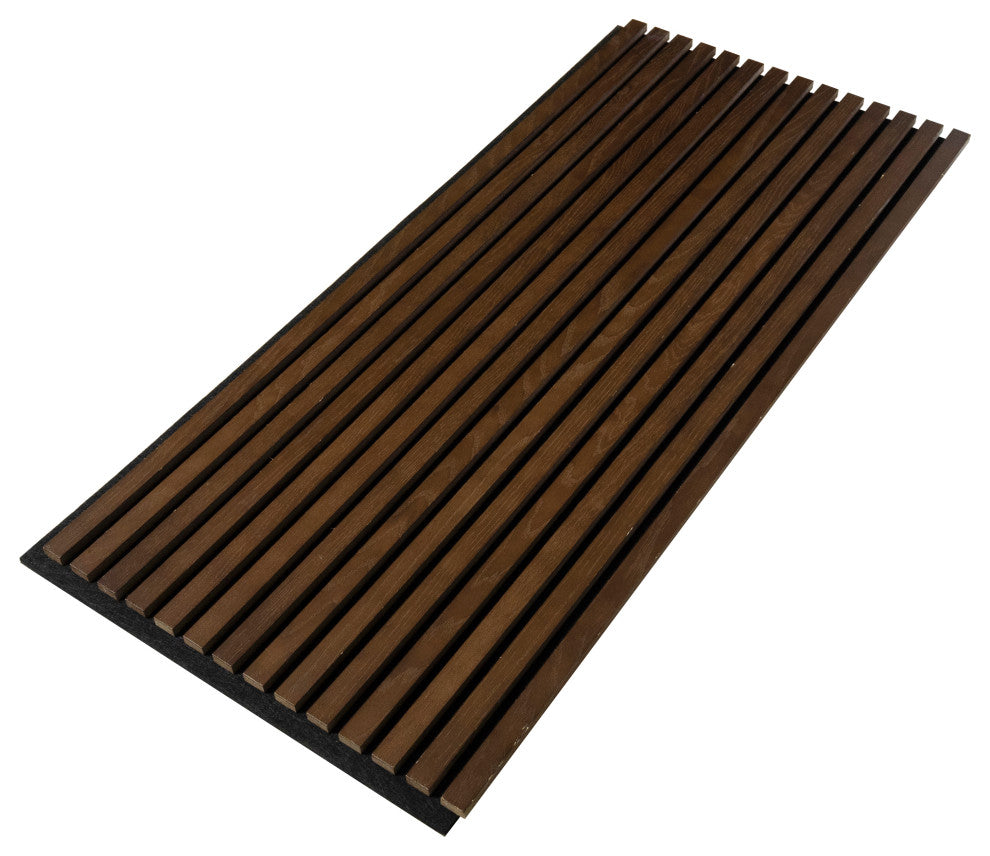 Acoustic Wood Panels, Set of 2 Slat Wall Panels - Lima