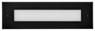 Hinkley Dash Flat Led Flush Step Light 120V, Stainless Steel Black