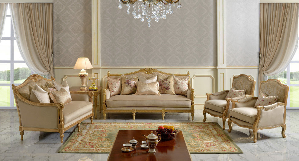 Milan 6-Piece Victorian Living Room Set
