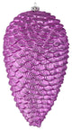 Vickerman N187369D 10" Orchid Matte Glitter Pinecone Christmas Ornament