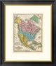 "Map of North America, 1839" Framed Print by Samuel Augustus Mitchell, 22"x26"