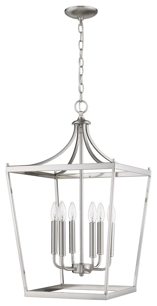 Kennedy 6-Light Satin Nickel Pendant