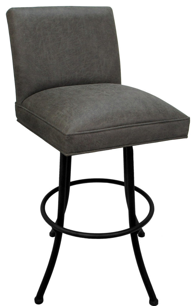 Swivel Metal Counter, Bar or Extra Tall Stool - Sommerville on Noam Base, Northwest Elk - Black, 34"