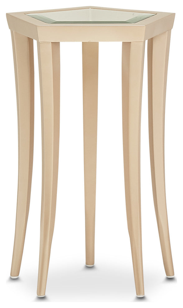 La Rachelle Chairside Table - Medium Champagne