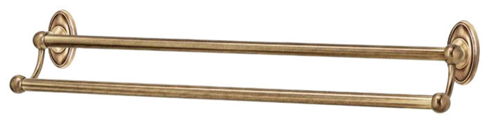 Alno Double Towel Bar in Antique English
