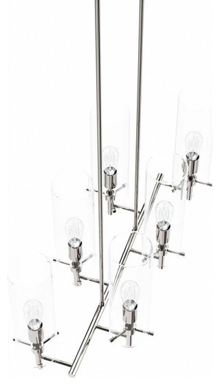 Skylark 6-Light Chandelier, Clear Polished Nickel