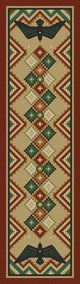 Sunset Dance Rug, Natural, 2'1"x7'8", Runner