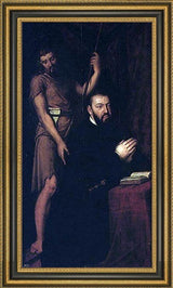 Cristovano Lopes Portrait of Don Joao III Framed Premium Canvas Print, 14"x28"