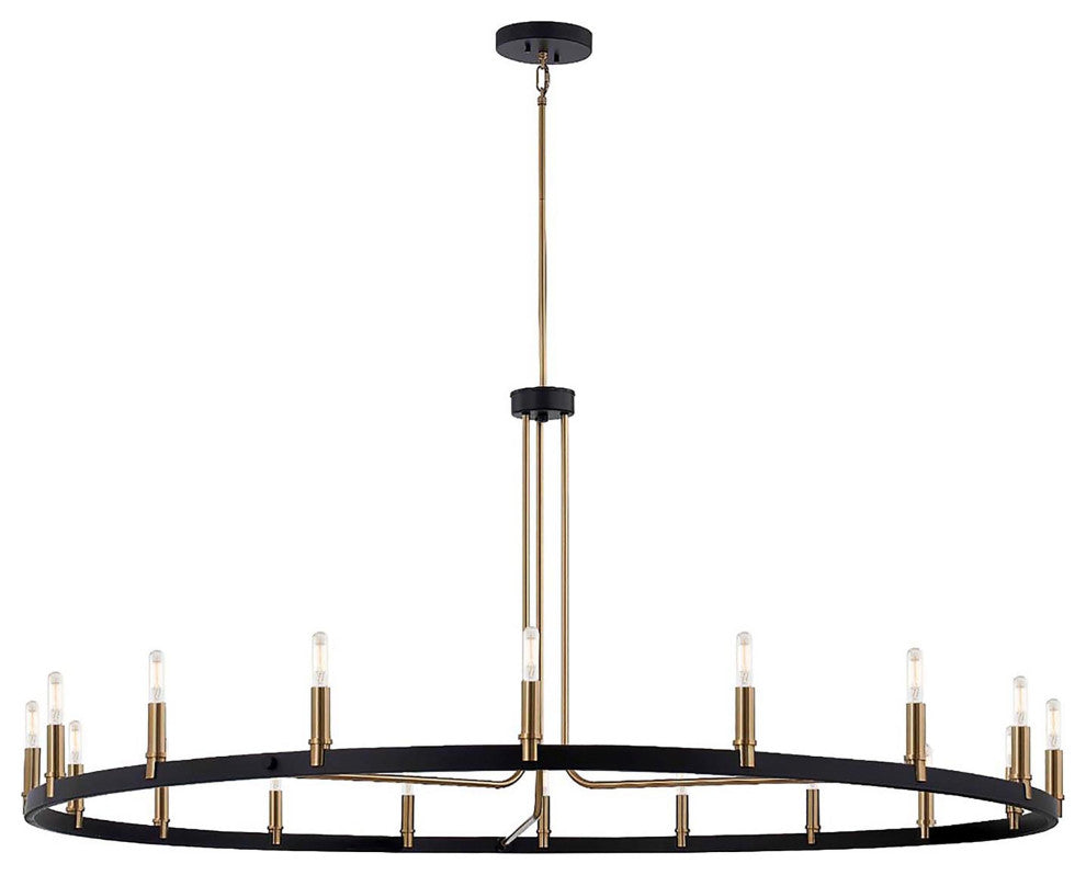 Clayton 60-inch 1-Tier 18-Light Chandelier