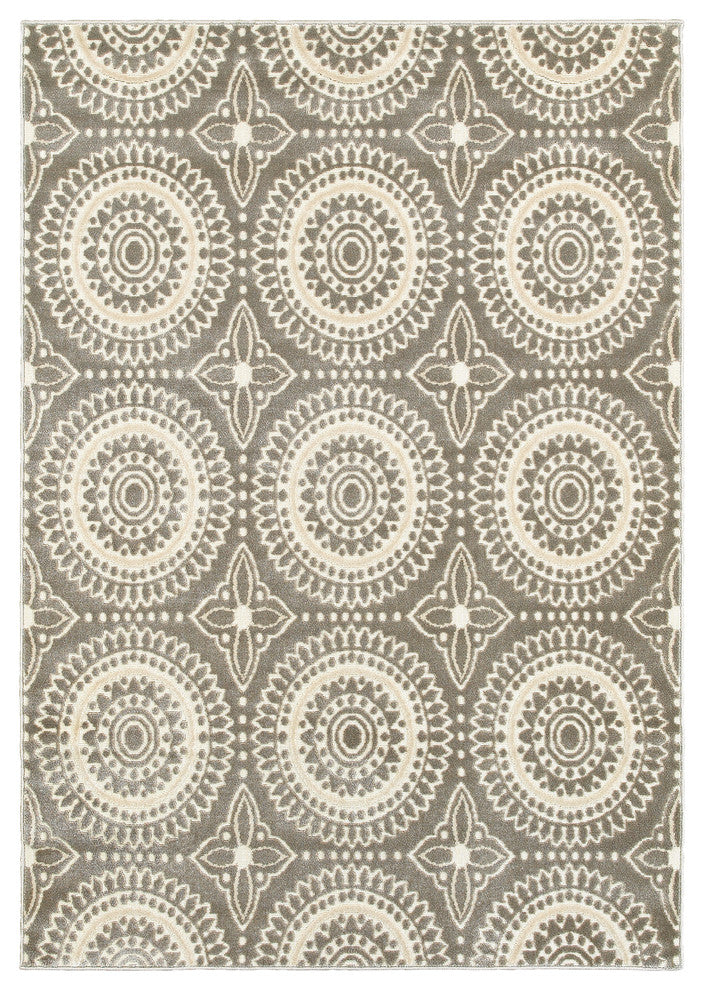 Isleton Area Rug, Gray, 7''10" x 10''