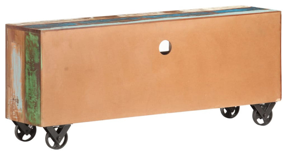 vidaXL TV Cabinet Solid Reclaimed Wood Lowboard Stereo HiFi Plasma Stand Unit