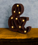 Vintage Retro Lights and Signs Symbol "and"