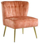 Ac00126, Accent Chair, Burnt Orange Velvet, Sambell