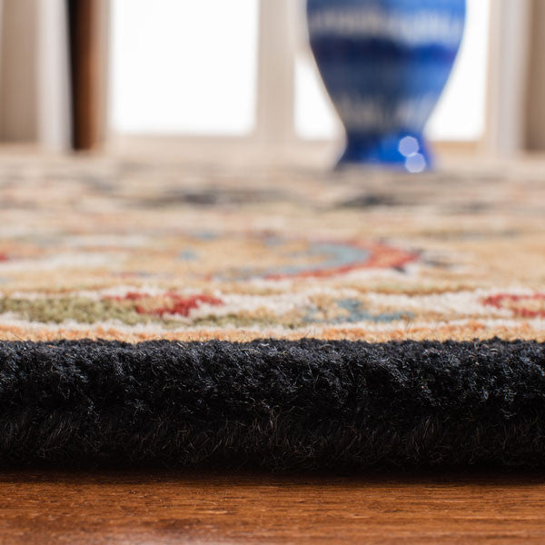 Safavieh Classic Cl758B Black, Gold Area Rug, 4'0" X 6'0"