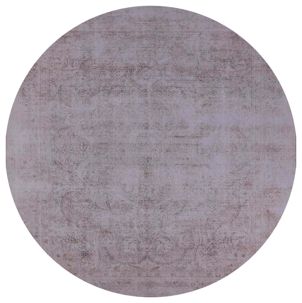 Ahgly Company Indoor Round Mid-Century Modern Area Rugs, 5' Round