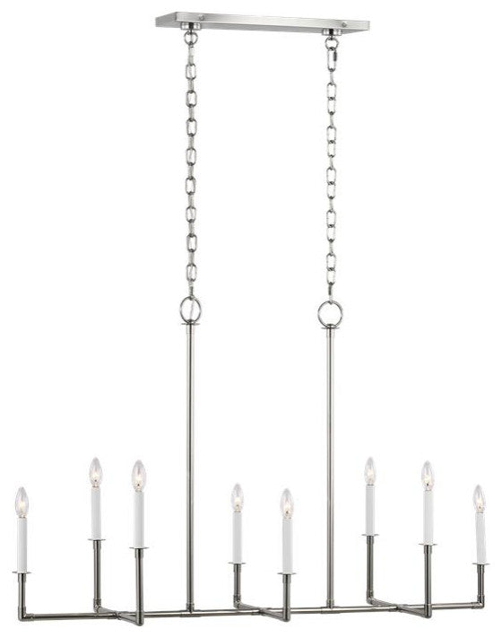 Generation Lighting, CC1368PN, Linear Chandelier, Polished Nickel