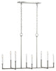 Generation Lighting, CC1368PN, Linear Chandelier, Polished Nickel