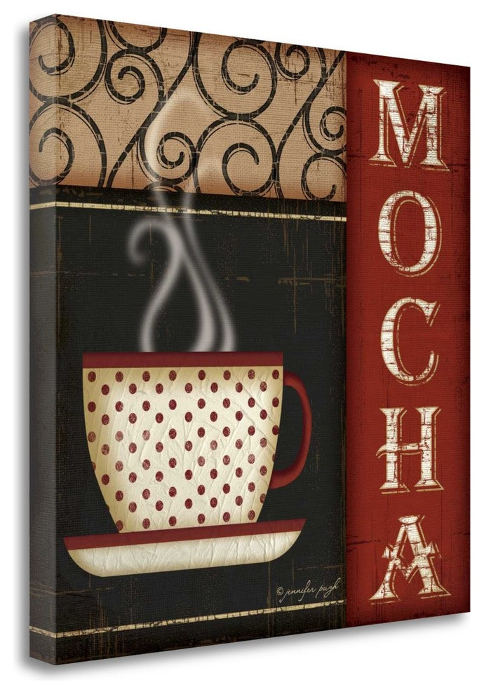 "Mocha" By Jennifer Pugh, Giclee Print on Gallery Wrap Canvas, Ready to Hang