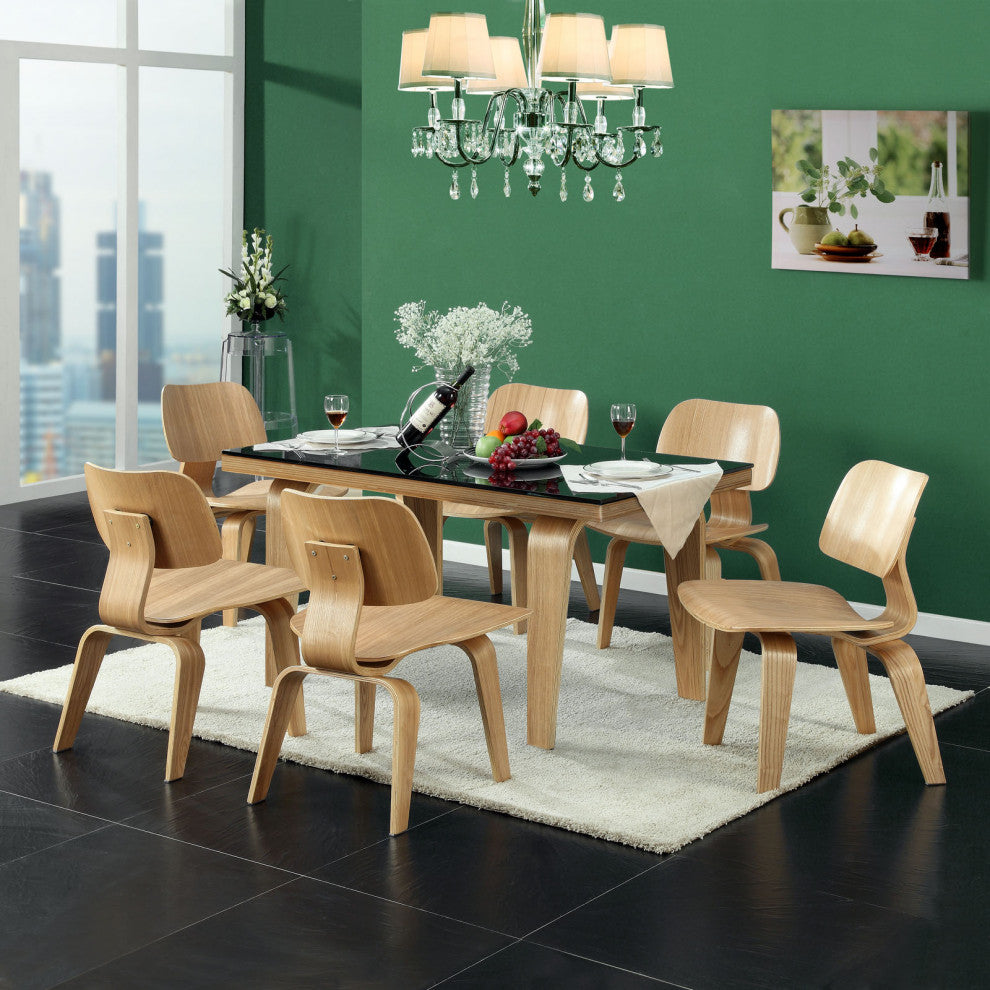 Modern Natural Fathom Dining Wood Side Chair